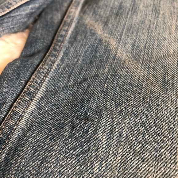 Marc Jacobs Light Wash Distressed Straight Jeans 2 - Picture 3 of 8